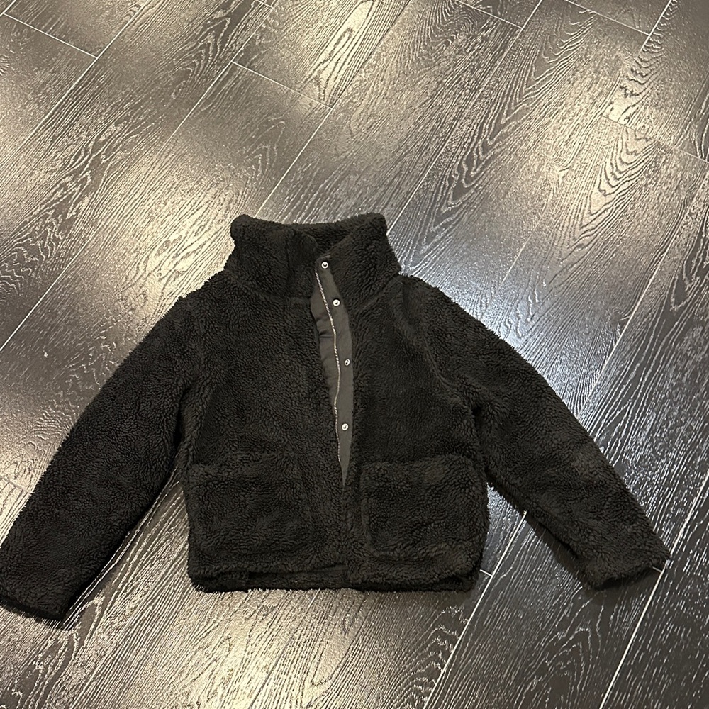 OLD NAVY Cozy Sherpa Black Jacket